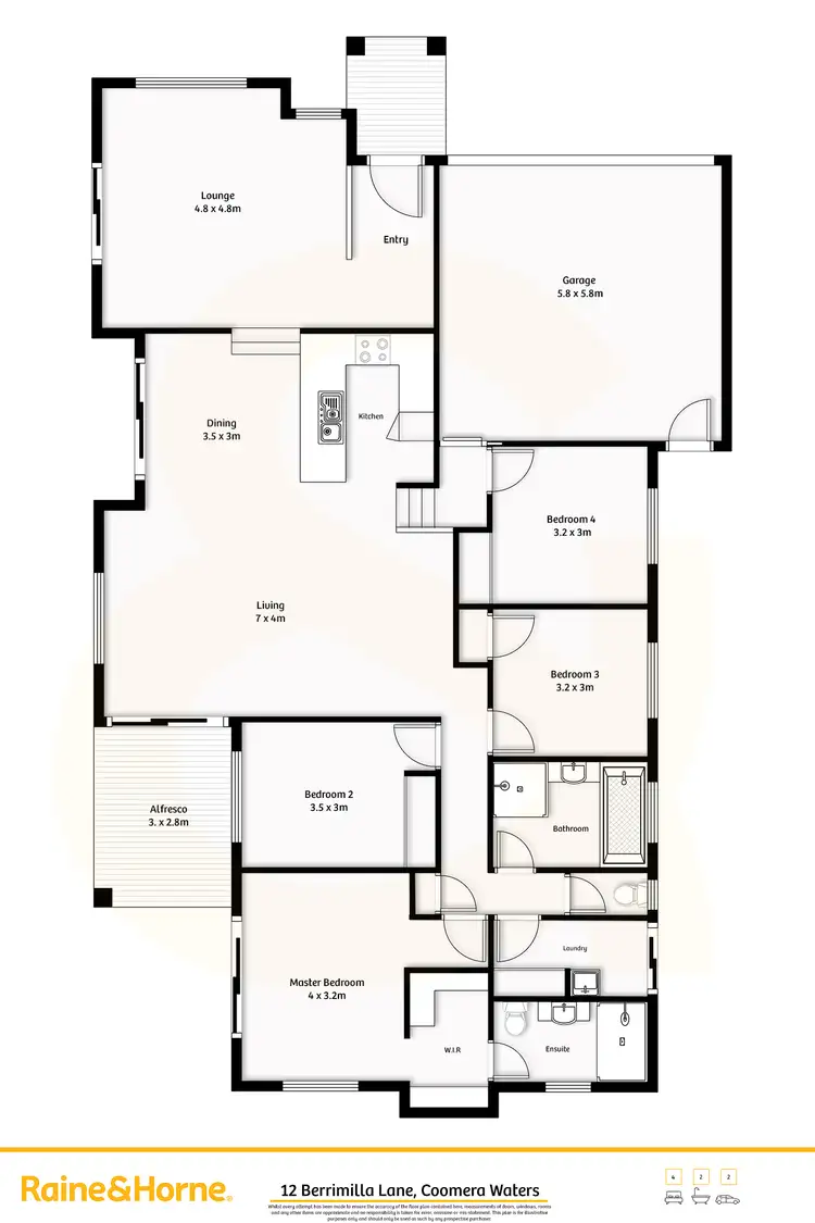 Floorplan of Homely house listing, 12 Berrimilla Lane, Coomera Waters QLD 4209