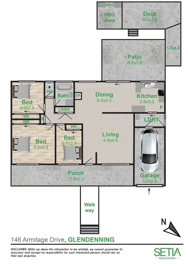 Floorplan of Homely house listing, 146 Armitage Drive, Glendenning NSW 2761