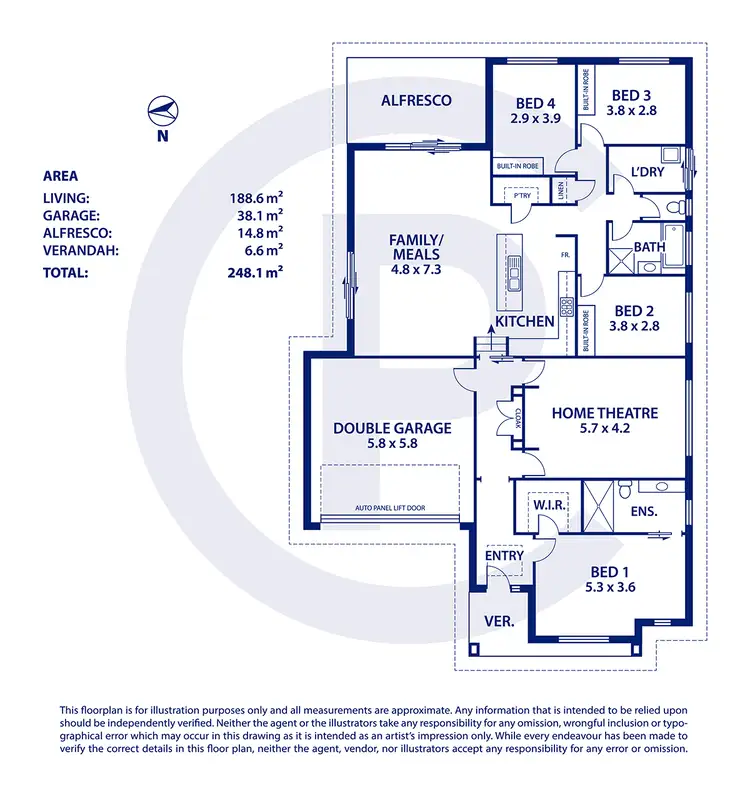 Floorplan of Homely house listing, 49 Barker Road, Mount Barker SA 5251