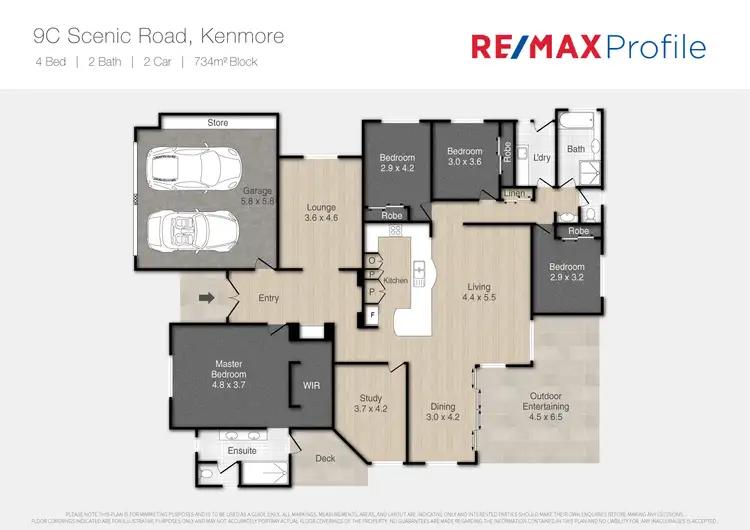 Floorplan of Homely house listing, 9C Scenic Road, Kenmore QLD 4069