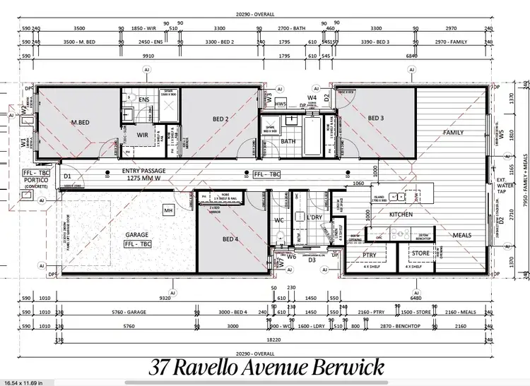 Floorplan of Homely house listing, 37 Ravello Avenue, Berwick VIC 3806
