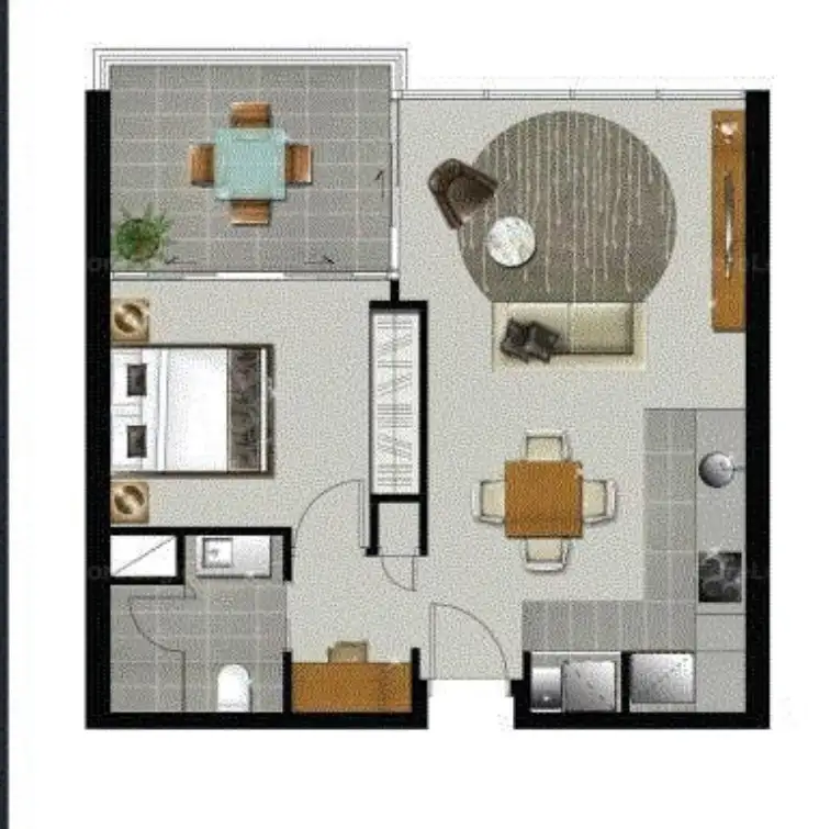 Floorplan of Homely unit listing, 1212/55 Railway Terrace, Milton QLD 4064