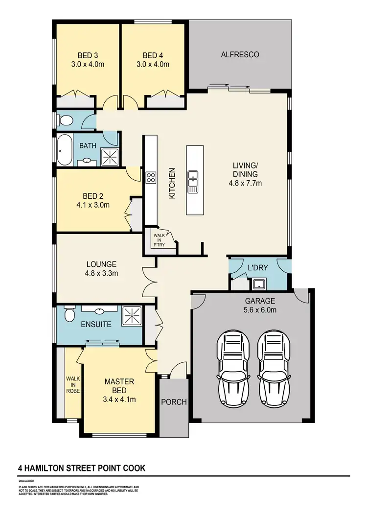Floorplan of Homely house listing, 4 Hamilton Street, Point Cook VIC 3030