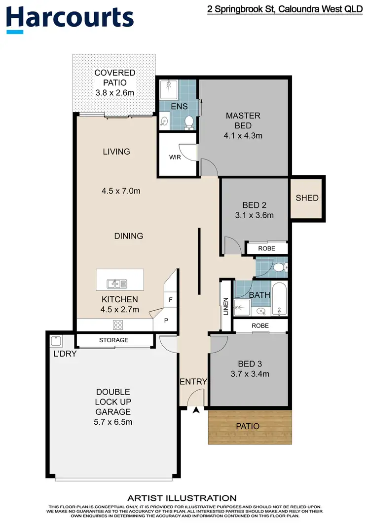 Floorplan of Homely house listing, 2 Springbrook Street, Caloundra West QLD 4551