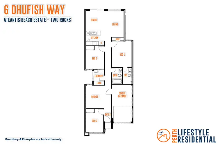 Floorplan of Homely house listing, 6 Dhufish Way, Two Rocks WA 6037