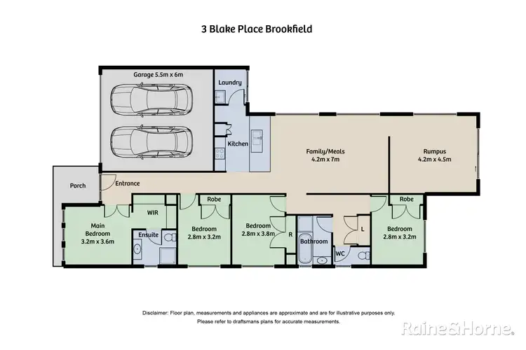 Floorplan of Homely house listing, 3 Blake Place, Brookfield VIC 3338