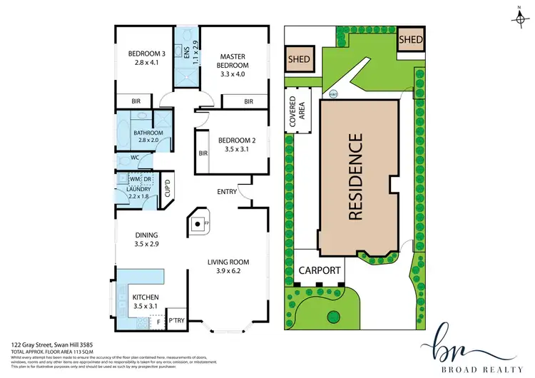 Floorplan of Homely house listing, 122 Gray Street, Swan Hill VIC 3585