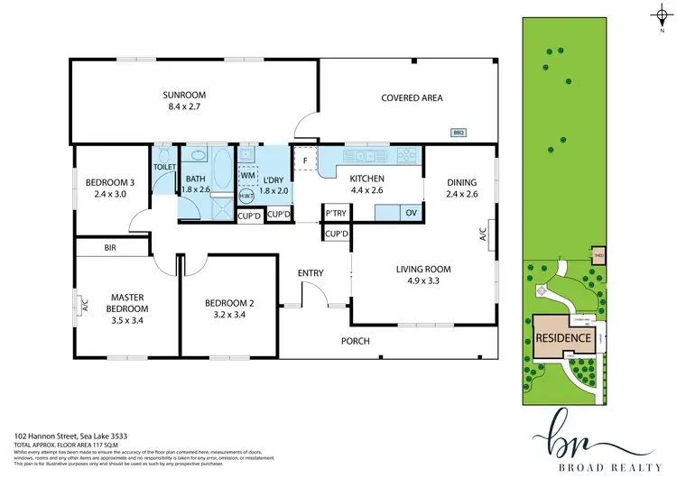 Floorplan of Homely house listing, 102 Hannon Street, Sea Lake VIC 3533