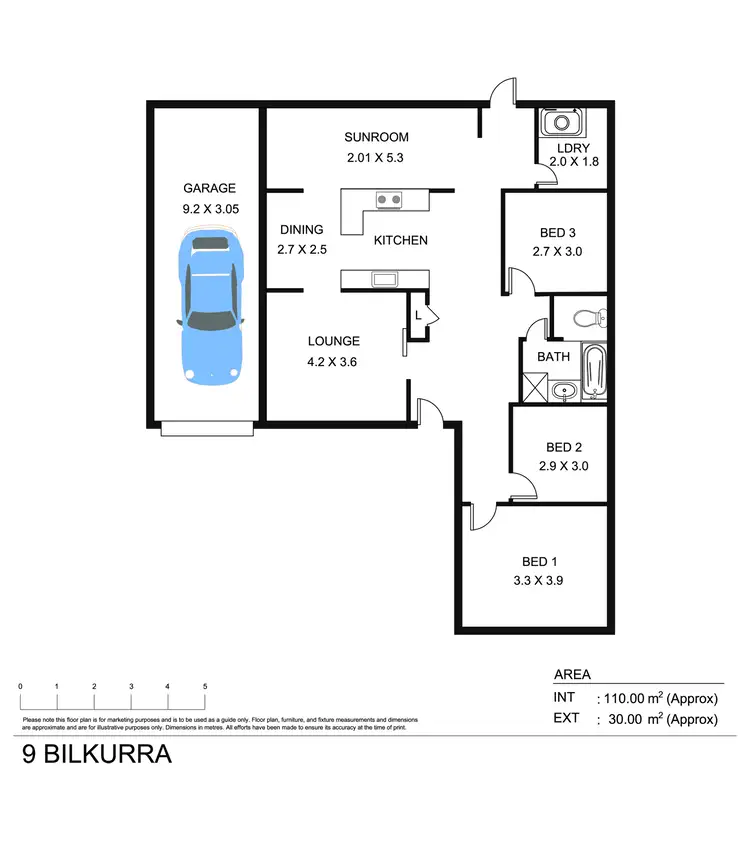 Floorplan of Homely house listing, 9 Bilkurra Street, Tamworth NSW 2340