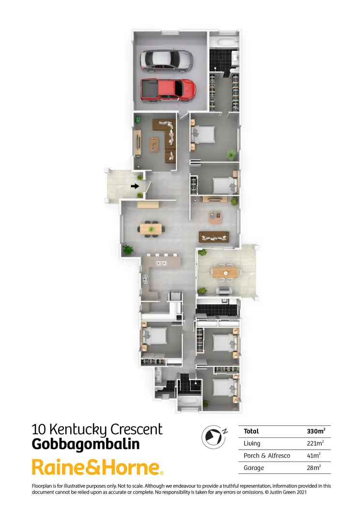 Floorplan of Homely house listing, 10 Kentucky Crescent, Gobbagombalin NSW 2650