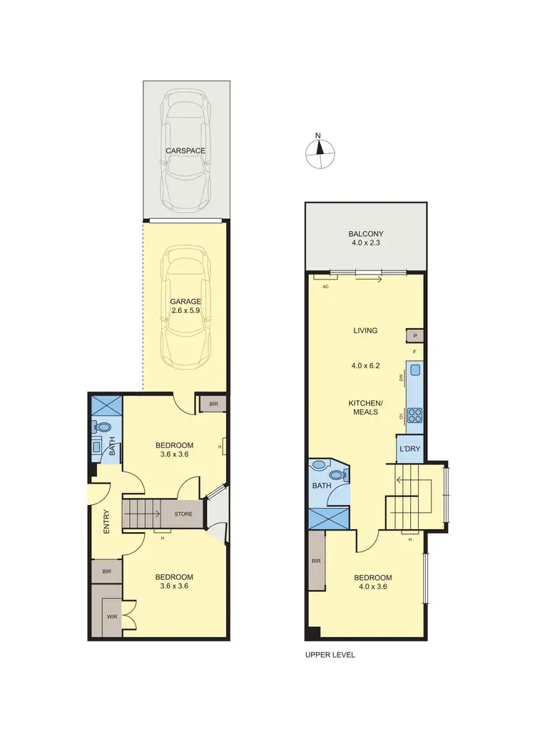 Floorplan of Homely townhouse listing, 4/96 Grosvenor Street, Balaclava VIC 3183
