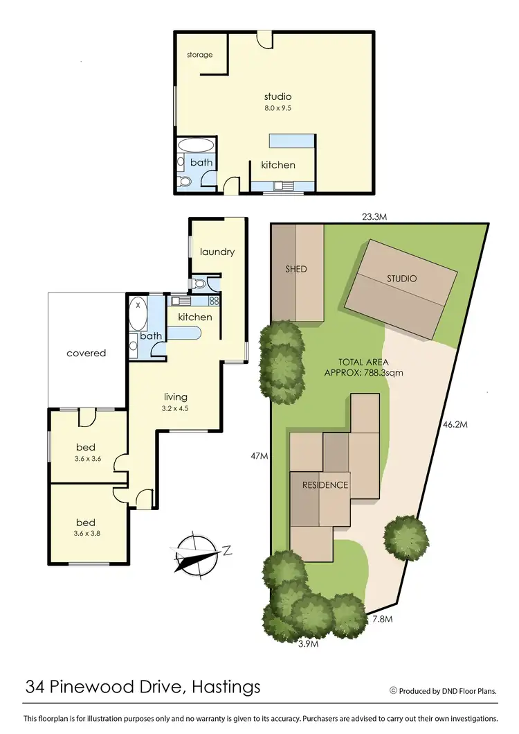 Floorplan of Homely house listing, 34 Pinewood Drive, Hastings VIC 3915