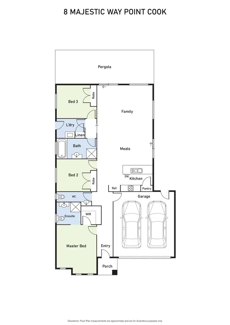 Floorplan of Homely house listing, 8 Majestic Way, Point Cook VIC 3030