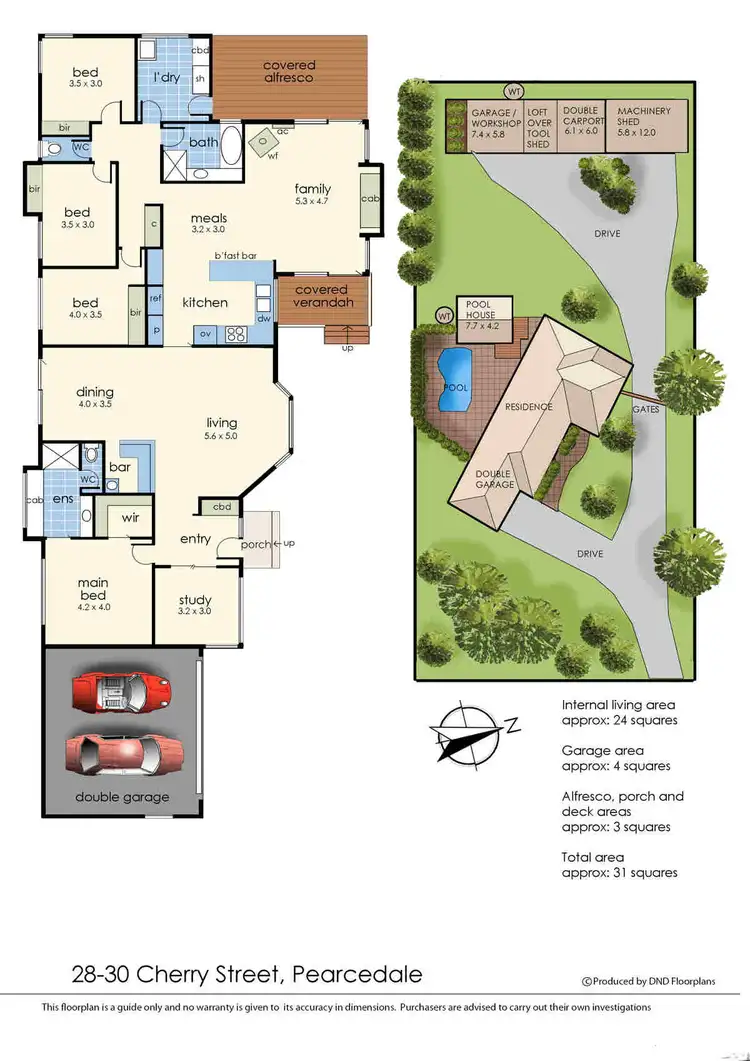 Floorplan of Homely house listing, 28-30 Cherry Street, Pearcedale VIC 3912
