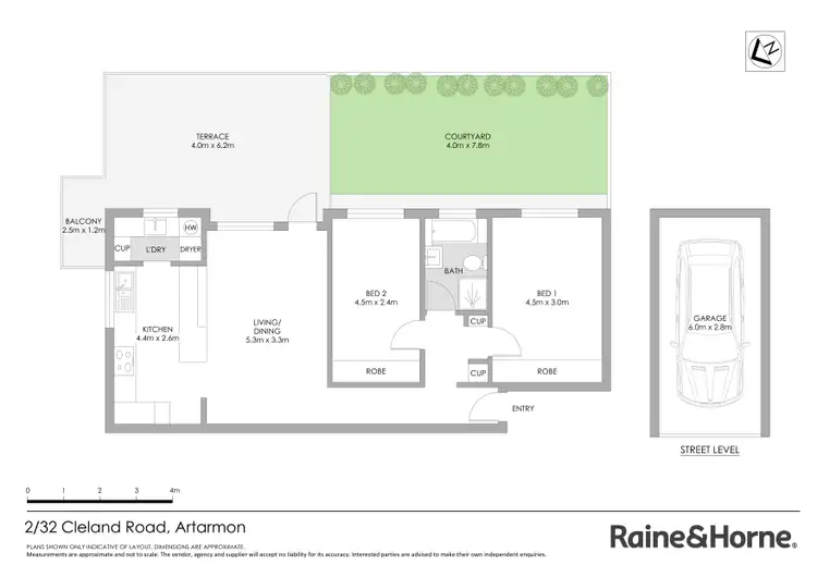 Floorplan of Homely apartment listing, 2/32 Cleland Road, Artarmon NSW 2064