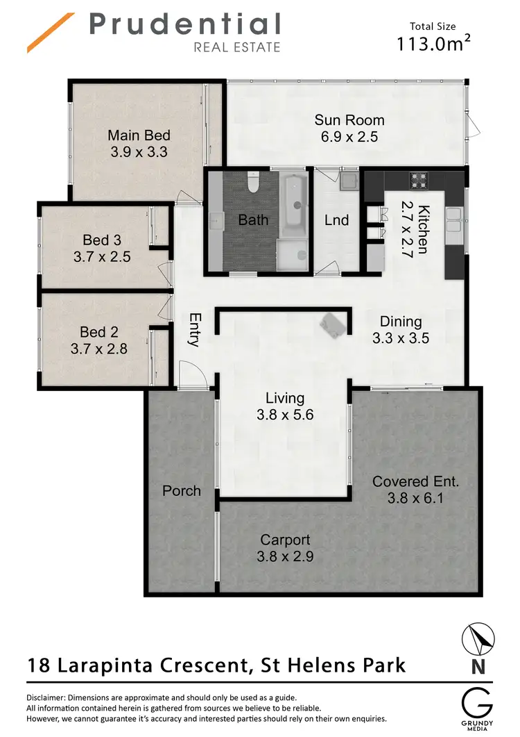 Floorplan of Homely house listing, 18 Larapinta Crescent, St Helens Park NSW 2560