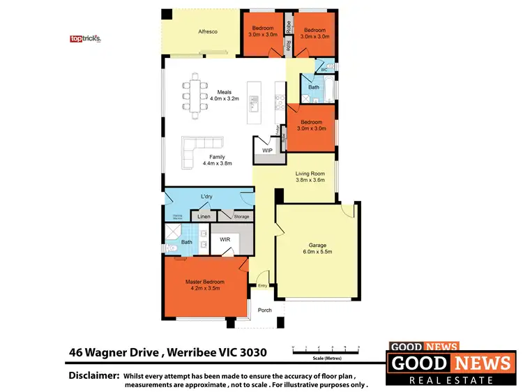 Floorplan of Homely house listing, 46 Wagner Drive, Werribee VIC 3030