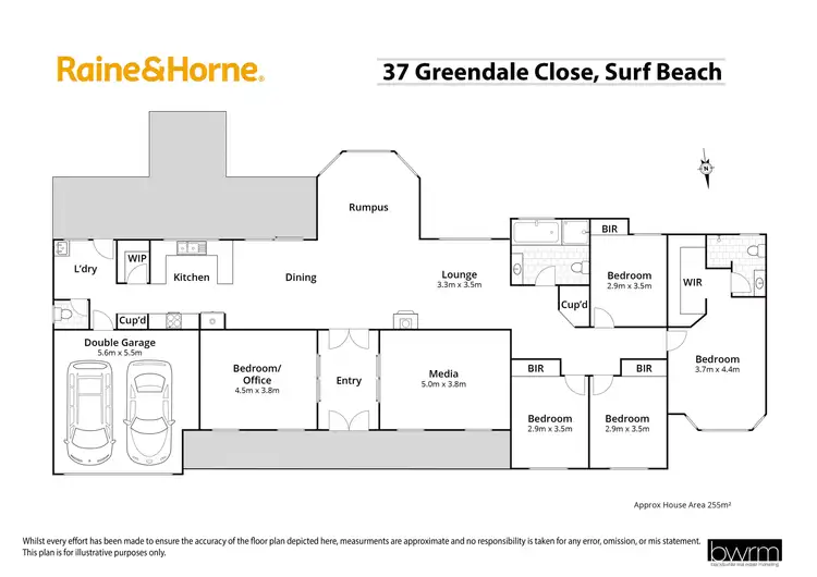 Floorplan of Homely house listing, 37 Greendale Close, Surf Beach NSW 2536