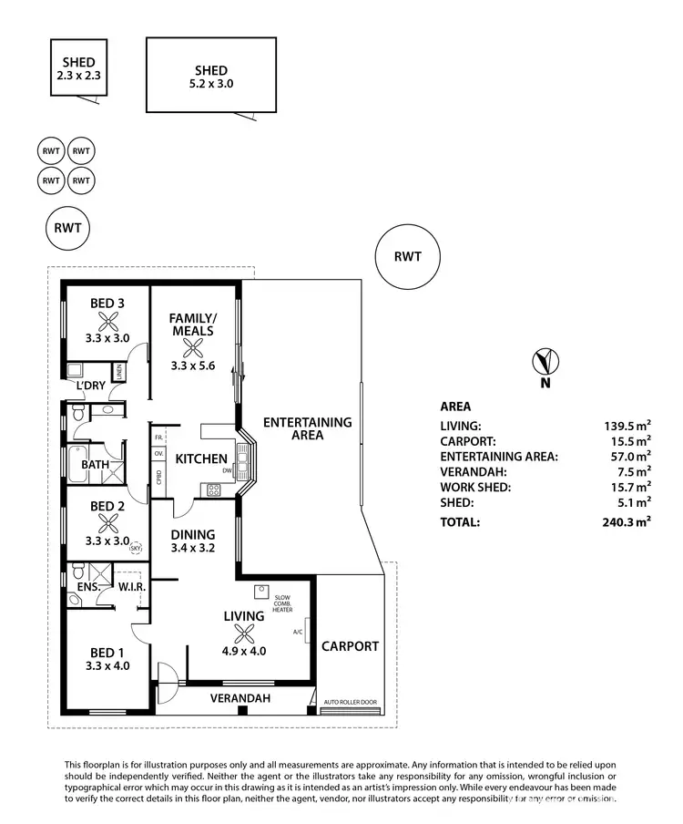 Floorplan of Homely house listing, 3 Hazel Court, Meadows SA 5201