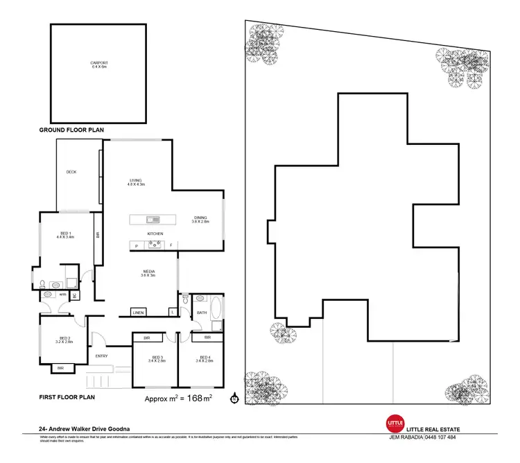 Floorplan of Homely house listing, 24 Andrew Walker Drive, Goodna QLD 4300