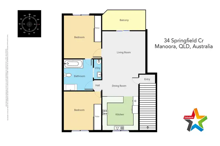 Floorplan of Homely apartment listing, 4/34 Springfield Crescent, Manoora QLD 4870