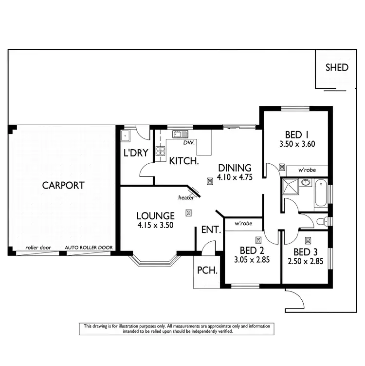 Floorplan of Homely unit listing, 3/18 Tennyson Street, Kurralta Park SA 5037