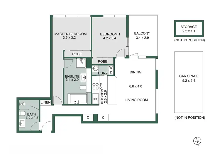 Floorplan of Homely apartment listing, 938/1 Studio Drive, Eastgardens NSW 2036