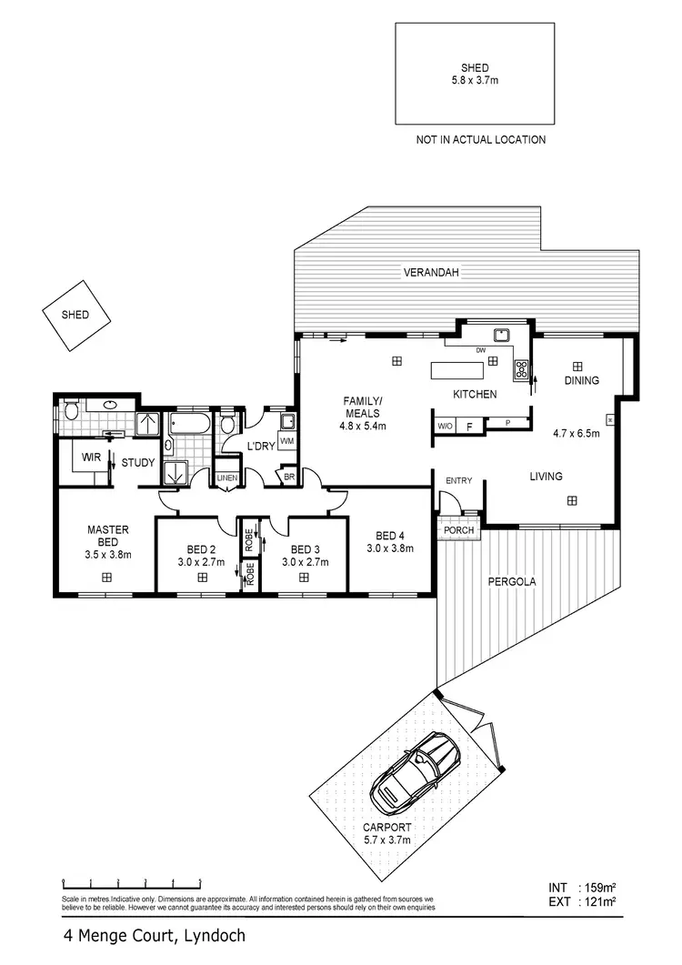Floorplan of Homely house listing, 4 Menge Court, Lyndoch SA 5351