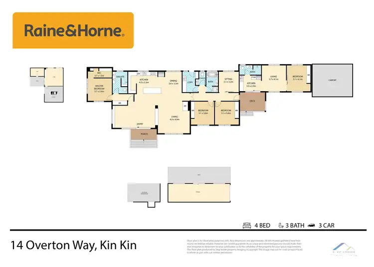 Floorplan of Homely house listing, 14 Overton Way, Kin Kin QLD 4571