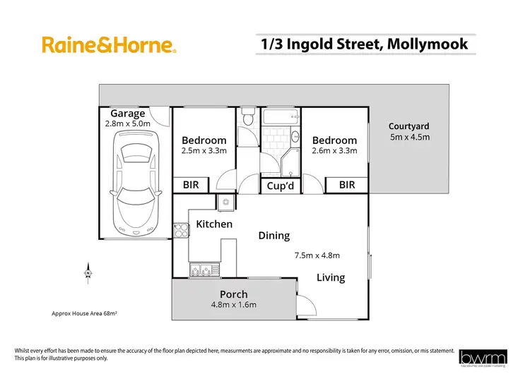 Floorplan of Homely villa listing, 1/3 Ingold Avenue, Mollymook NSW 2539