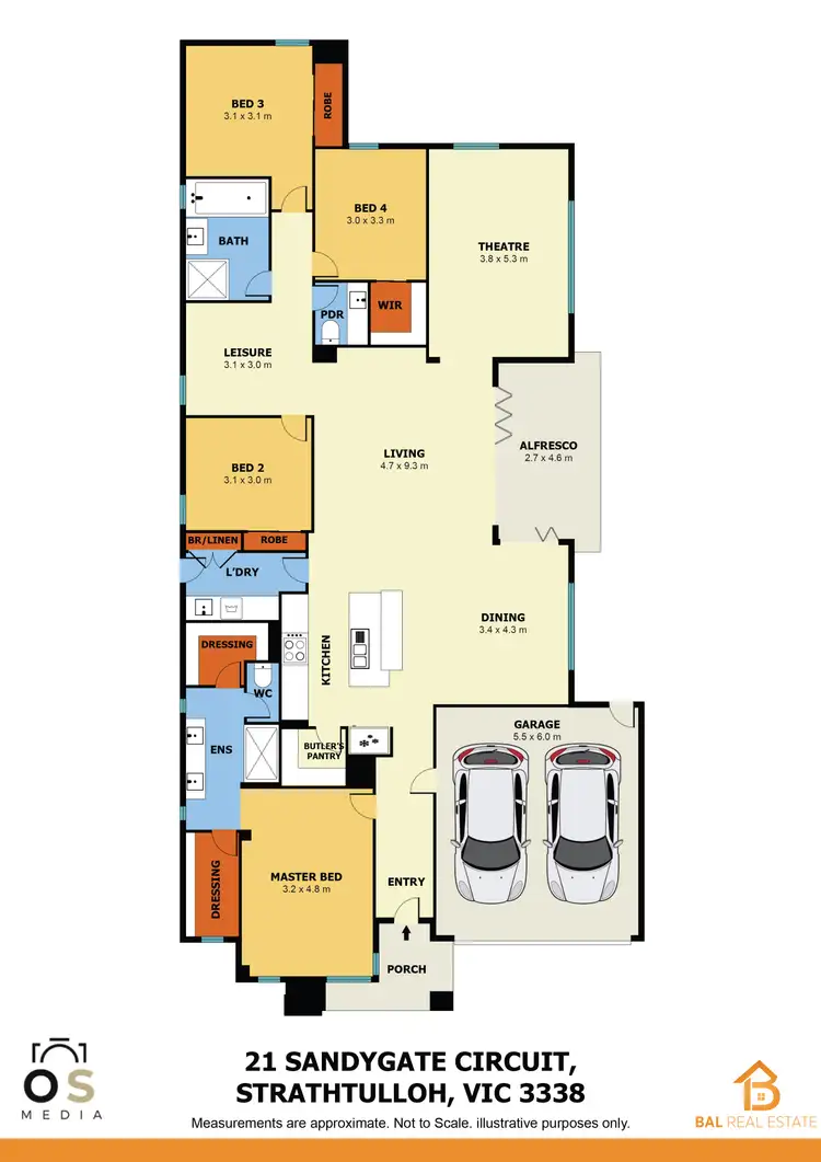 Floorplan of Homely house listing, 21 Sandygate Circuit, Strathtulloh VIC 3338
