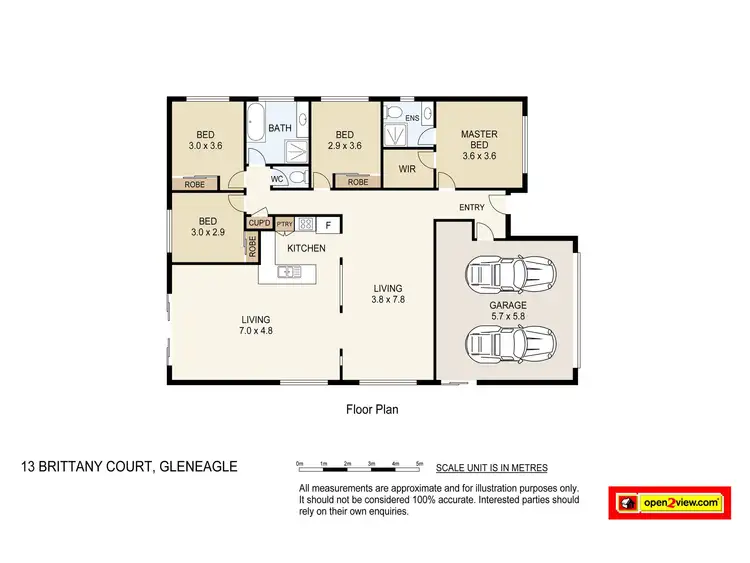 Floorplan of Homely house listing, 13 Brittany Court, Gleneagle QLD 4285