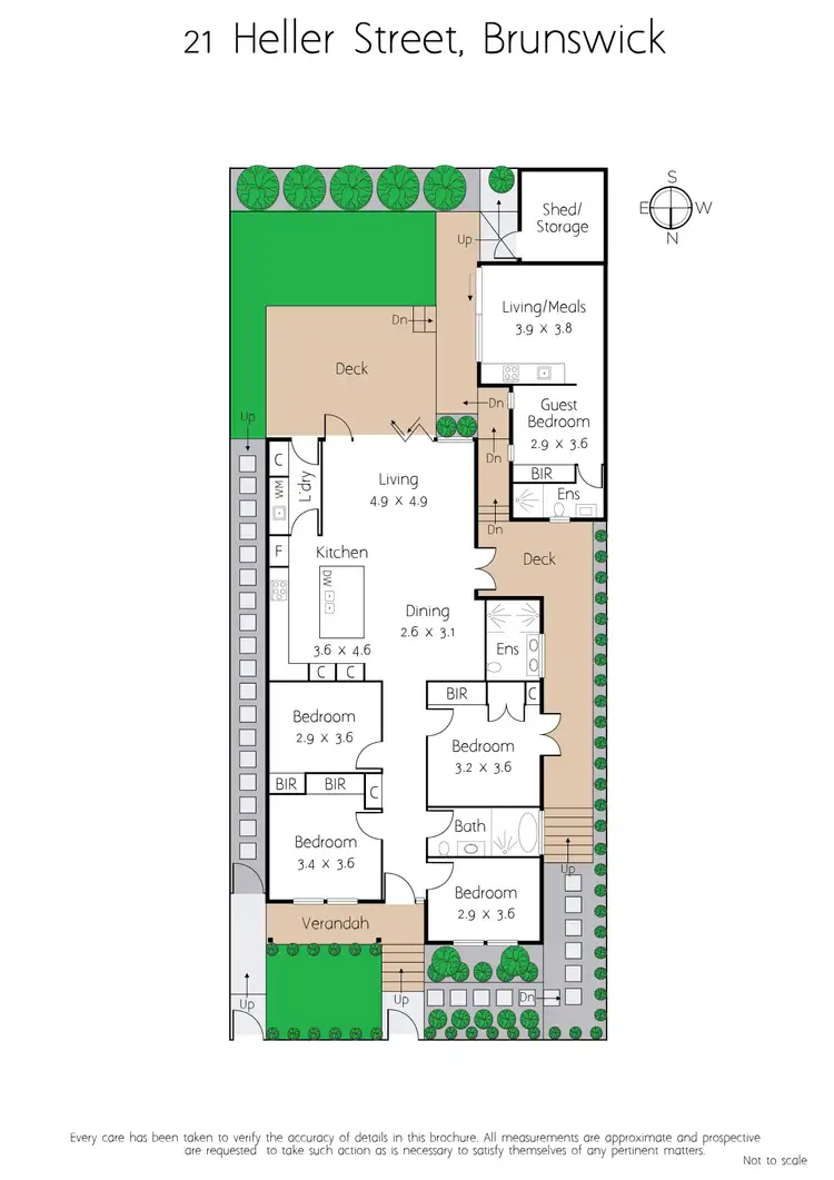 Floorplan of Homely house listing, 21 Heller Street, Brunswick VIC 3056