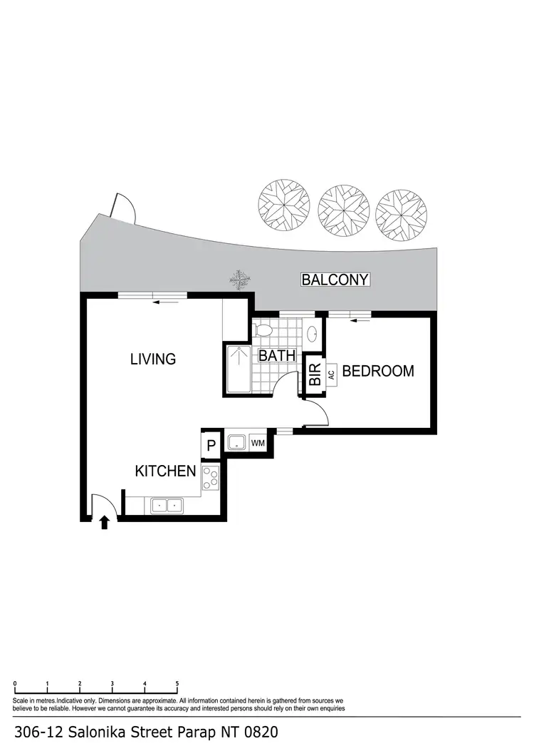 Floorplan of Homely unit listing, 306/12 Salonika Street, Parap NT 820