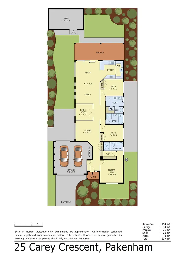 Floorplan of Homely house listing, 25 Carey Crescent, Pakenham VIC 3810