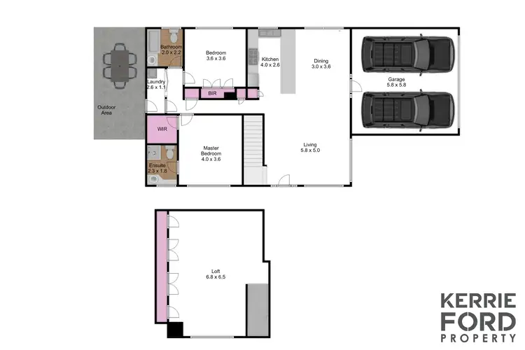Floorplan of Homely house listing, 1 Ellenbrae Court, Traralgon VIC 3844