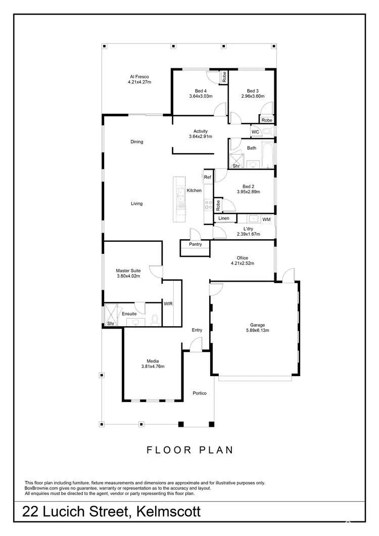 Floorplan of Homely house listing, 22 Lucich Street, Kelmscott WA 6111