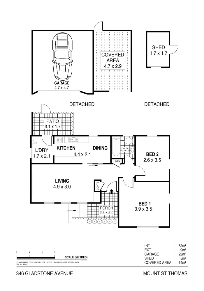 Floorplan of Homely house listing, 346 Gladstone Avenue, Mount Saint Thomas NSW 2500