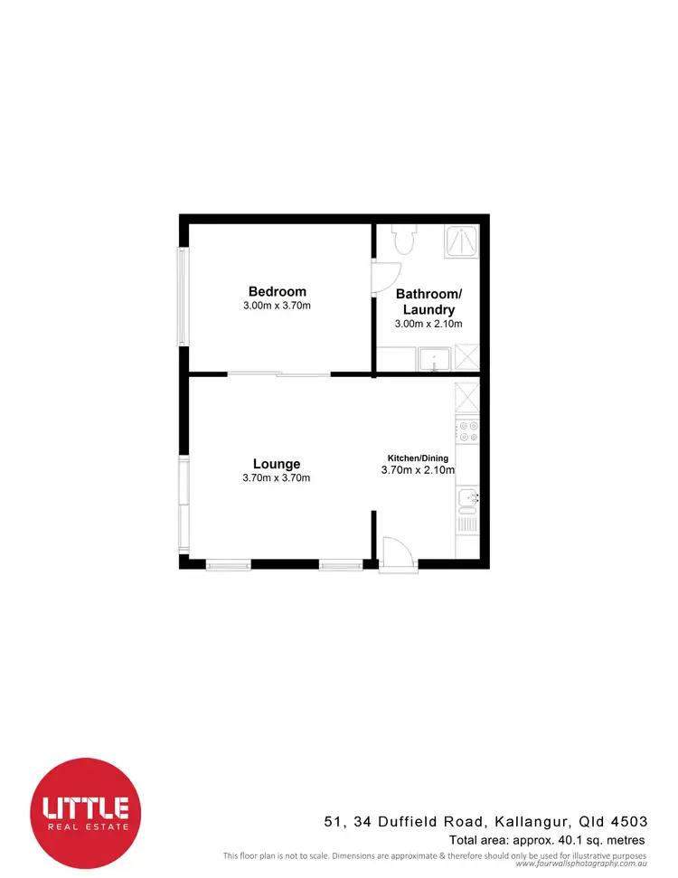 Floorplan of Homely unit listing, 51/34 Duffield Road, Kallangur QLD 4503