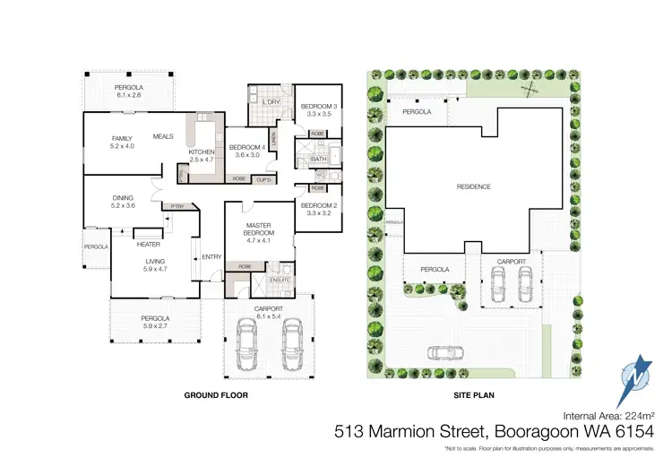Floorplan of Homely house listing, 513 Marmion Street, Booragoon WA 6154
