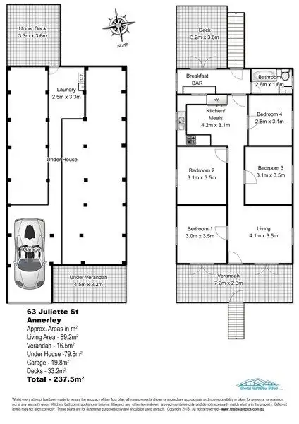 Floorplan of Homely house listing, 63 Juliette Street, Annerley QLD 4103