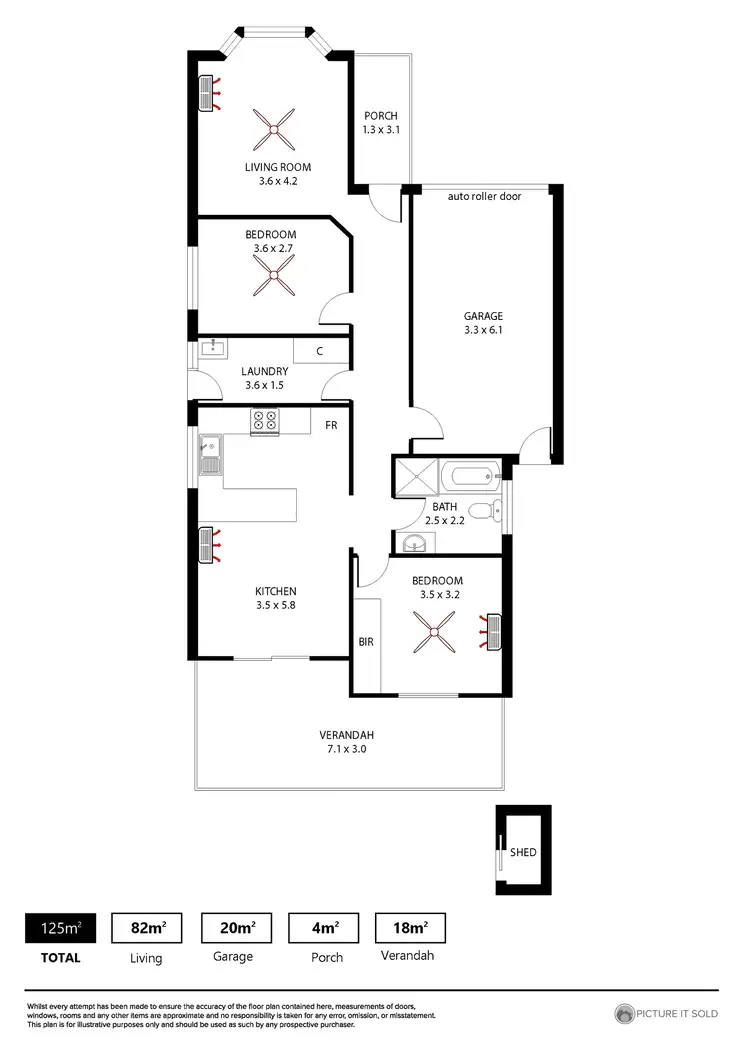 Floorplan of Homely house listing, 3/6 Fox Street, Salisbury Downs SA 5108