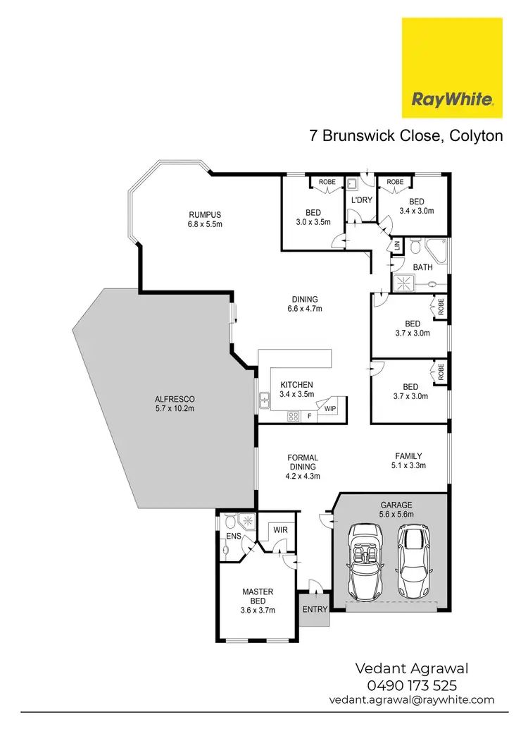 Floorplan of Homely house listing, 7 Brunswick Close, Colyton NSW 2760