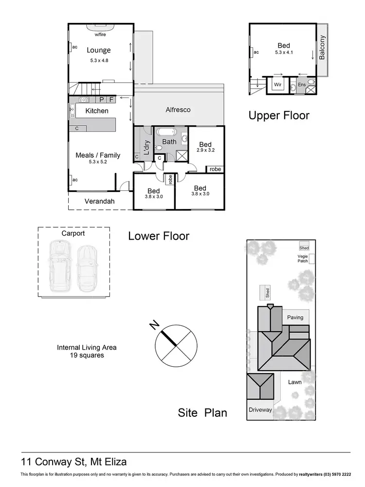 Floorplan of Homely house listing, 11 Conway Street, Mount Eliza VIC 3930