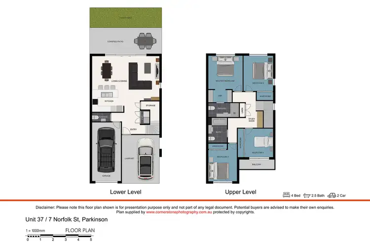 Floorplan of Homely townhouse listing, 37/7 Norfolk Street, Parkinson QLD 4115