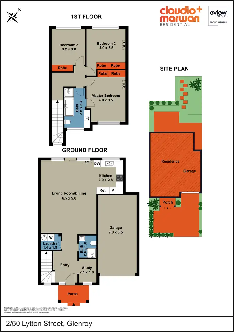 Floorplan of Homely townhouse listing, 2/50 Lytton Street, Glenroy VIC 3046
