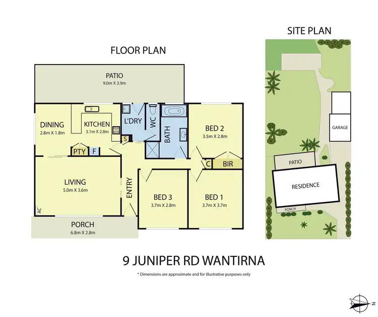 Floorplan of Homely house listing, 9 Juniper Road, Wantirna VIC 3152