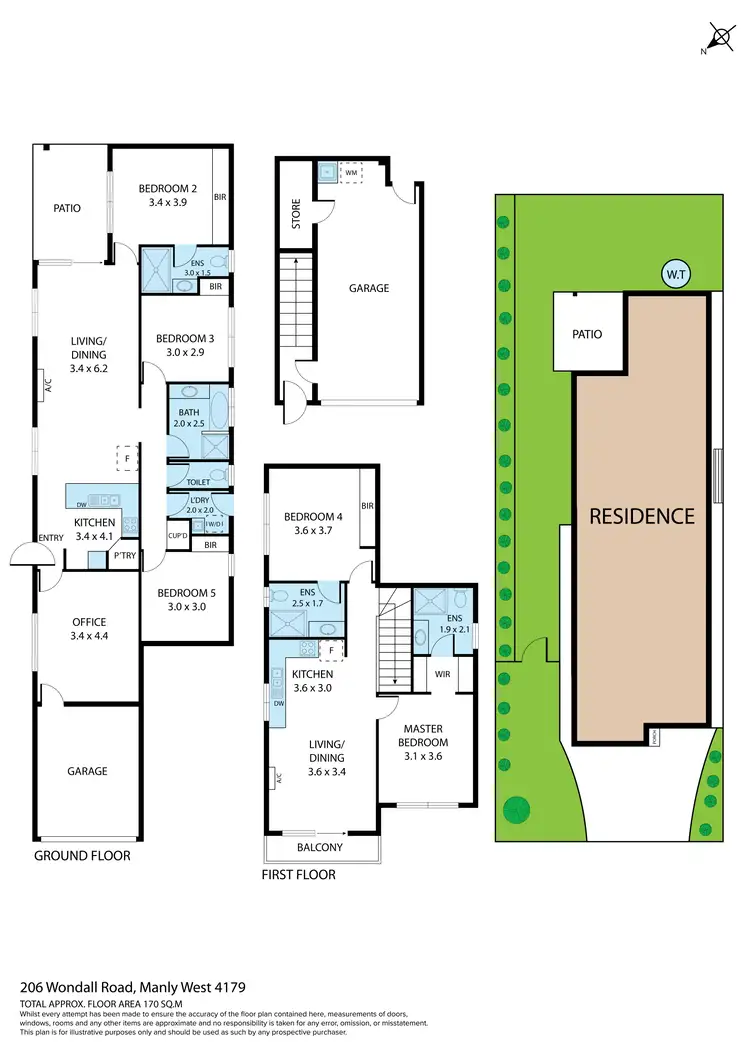 Floorplan of Homely house listing, 206 Wondall Road, Manly West QLD 4179