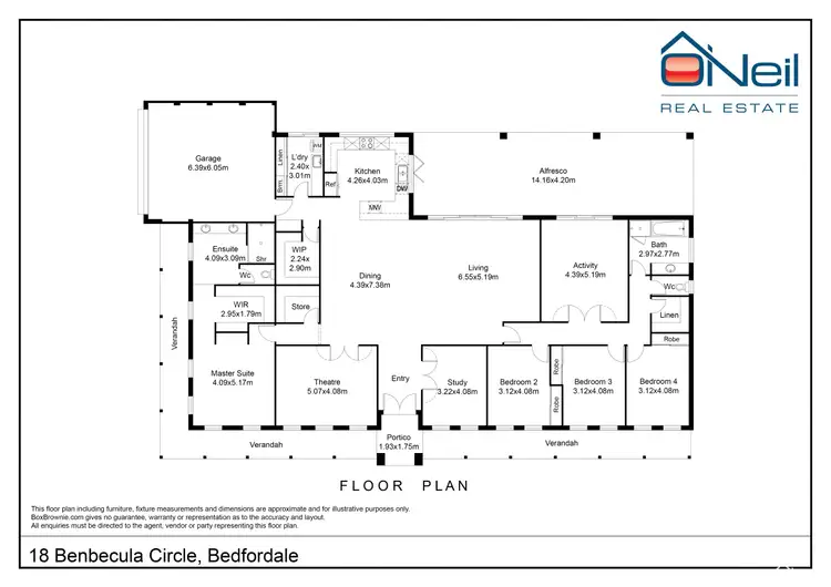 Floorplan of Homely house listing, 18 Benbecula Circle, Bedfordale WA 6112