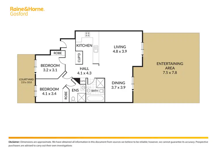 Floorplan of Homely unit listing, 39/92 John Whiteway Drive, Gosford NSW 2250